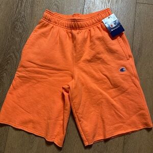 Champion Men's Bright Orange Athletic Shorts
